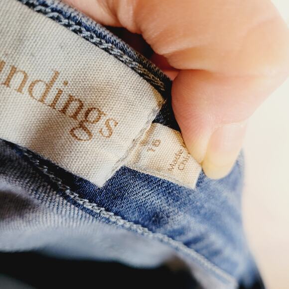 Soft Surroundings womens two tone light and dark blue straight leg jeans size 16 - Picture 4 of 11